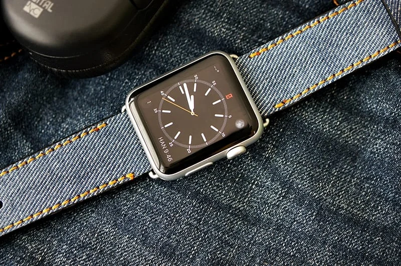 Handmade Jean Original Strap incl. Lugs Adapter for Apple Watch (or Apple Watch Sport) 42mm or 38mm – image 6